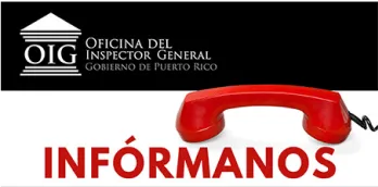Logotipo de la Oficina del Inspector General, Infórmanos.